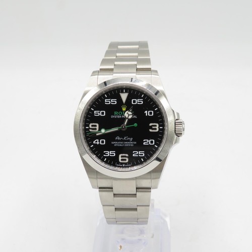 238 - Rolex Oyster Perpetual Air-King watch 39mm case 41mm to the crown in as new condition 2022 edition w... 