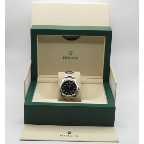 238 - Rolex Oyster Perpetual Air-King watch 39mm case 41mm to the crown in as new condition 2022 edition w... 