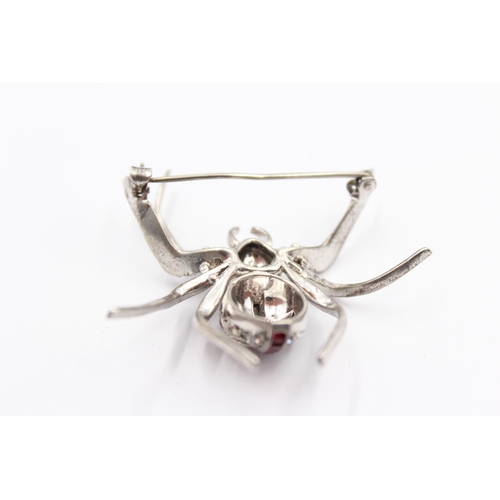 169 - An Art Deco Paste Set Spider Brooch (56g)