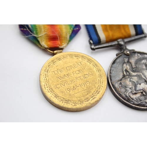 200 - WW1 Mounted Medal Pair Named 18835 Pte T. Walker Coldstream Guards