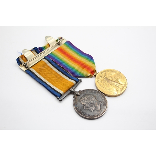 200 - WW1 Mounted Medal Pair Named 18835 Pte T. Walker Coldstream Guards