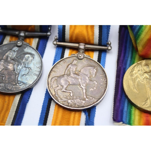 201 - 2x WW1 Medal Pairs & Original Long Ribbons, Pte Skelding DLI & Pte C. Rowell L.I