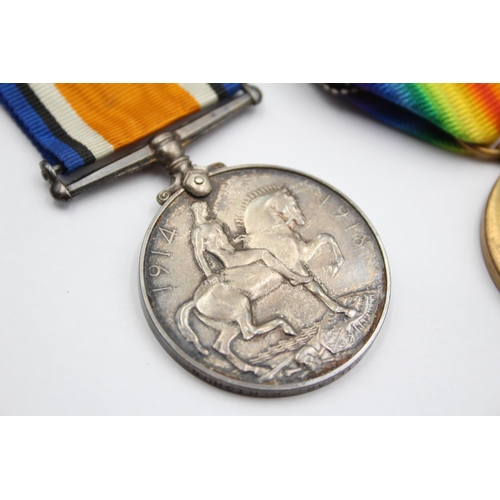 205 - WW1 Medal Pair & Original Ribbons Named S-11853 Cpl J. Miller Royal Highlanders