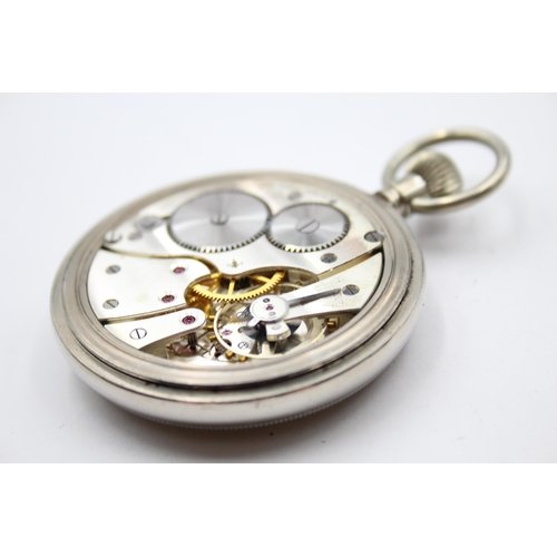 209 - GS/TP Military Issued Men's WWII Era POCKET WATCH Hand-wind WORKING Clean