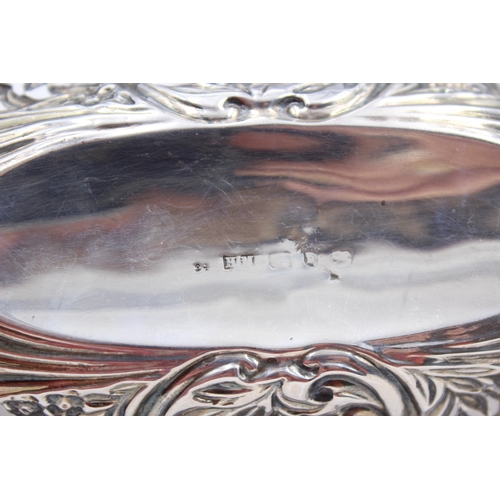 226 - Antique Victorian Hallmarked 1876 Birmingham STERLING SILVER Vanity Tray (81g)