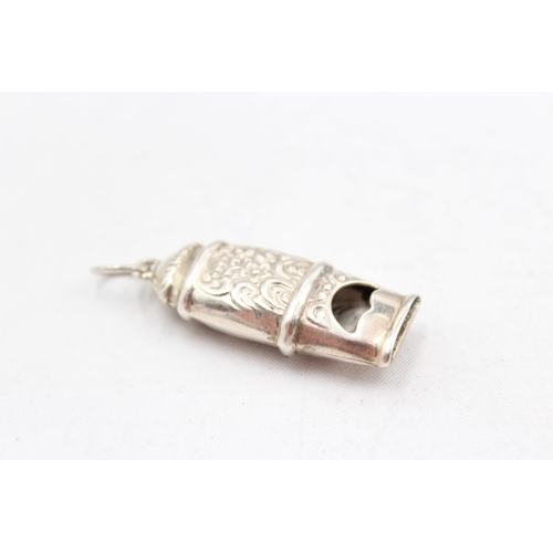 227 - Antique / Vintage Stamped .925 STERLING SILVER Ladies Chatelain Whistle (7g)