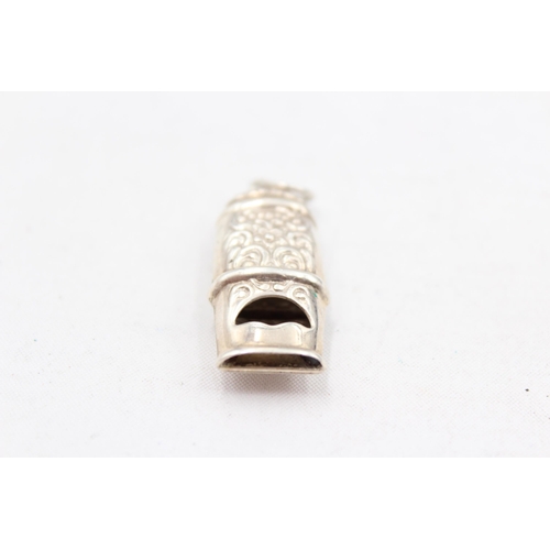 227 - Antique / Vintage Stamped .925 STERLING SILVER Ladies Chatelain Whistle (7g)