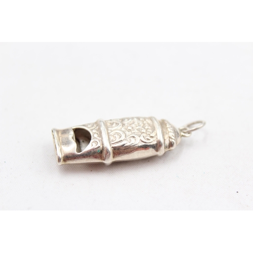 227 - Antique / Vintage Stamped .925 STERLING SILVER Ladies Chatelain Whistle (7g)