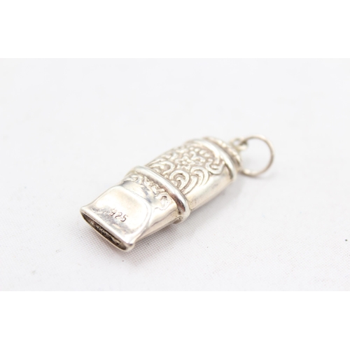 227 - Antique / Vintage Stamped .925 STERLING SILVER Ladies Chatelain Whistle (7g)