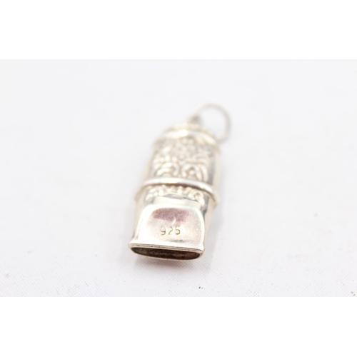 227 - Antique / Vintage Stamped .925 STERLING SILVER Ladies Chatelain Whistle (7g)