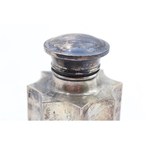 232 - Antique Hallmarked 1913 London STERLING SILVER Vanity Jar / Bottle (130g)