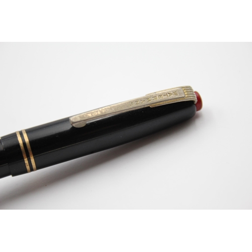 268 - Vintage WATERMAN 503 Black FOUNTAIN PEN w/ 14ct Gold Nib WRITING