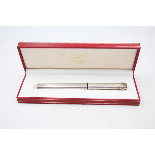 277 - CARTIER Paris Silver Plated Ballpoint / Rollerball Pen - 409402 Boxed (19g)