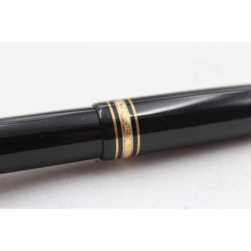 283 - MONTBLANC Meisterstuck No.149 Black FOUNTAIN PEN w/ 18ct Nib WRITING