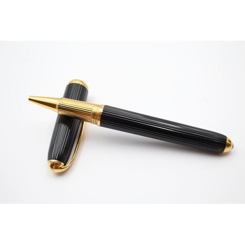 285 - CARTIER Paris Black & Gold Plate Ballpoint / Rollerball - 045237