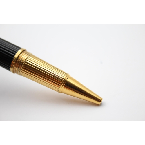 285 - CARTIER Paris Black & Gold Plate Ballpoint / Rollerball - 045237