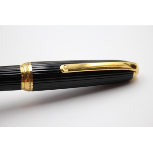 285 - CARTIER Paris Black & Gold Plate Ballpoint / Rollerball - 045237