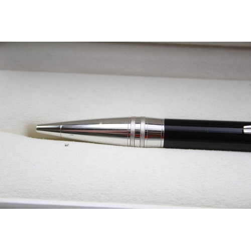 287 - MONTBLANC Starwalker Black Ballpoint Pen / Biro WRITING In Original Box