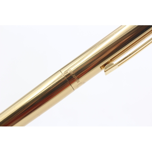 288 - Vintage SHEAFFER Imperial Brass Fountain Pen w/ 14ct Gold Nib WRITING