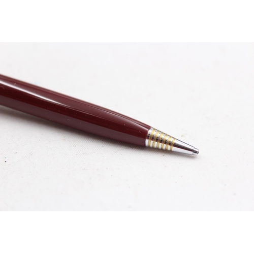 296 - Vintage PARKER 51 Burgundy FOUNTAIN PEN w/ Rolled Gold Cap, Pencil, Original Box