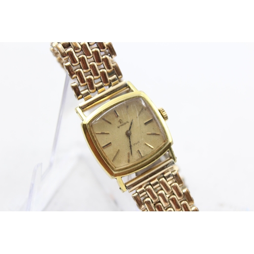 247 - OMEGA DE VILLE Women's Gold Tone C.1970s WRISTWATCH Hand-wind WORKING