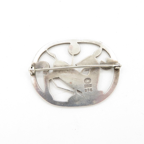 151 - A Silver Brooch By Georg Jensen (21g)