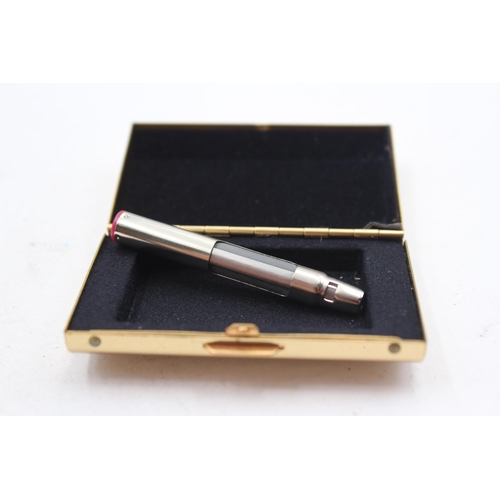 288 - Vintage SHEAFFER Imperial Brass Fountain Pen w/ 14ct Gold Nib, Original Box Etc