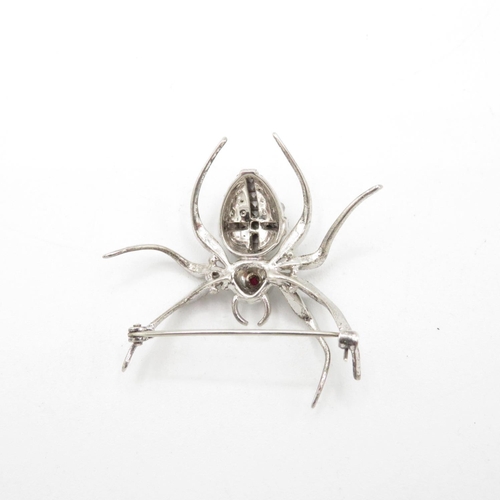 169 - An Art Deco Paste Set Spider Brooch (56g)