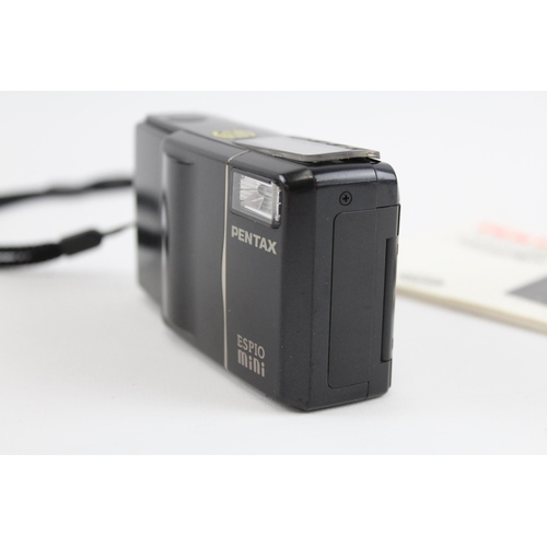 231 - Pentax Espio Mini COMPACT FILM CAMERA w/ 32mm F/3.5 Lens WORKING