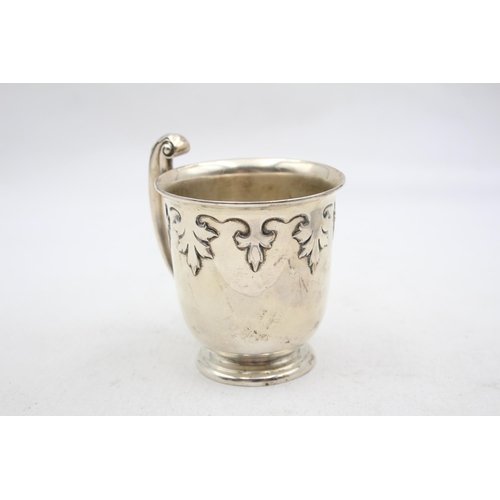 287 - Antique Arts & Crafts 1911 Birmingham STERLING SILVER Christening Cup (183g)