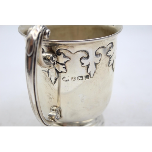 287 - Antique Arts & Crafts 1911 Birmingham STERLING SILVER Christening Cup (183g)