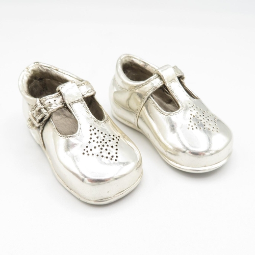 291 - Vintage Hallmarked .925 STERLING SILVER Filled Novelty Baby Shoes (153g)