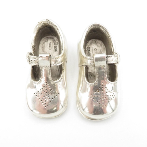 291 - Vintage Hallmarked .925 STERLING SILVER Filled Novelty Baby Shoes (153g)