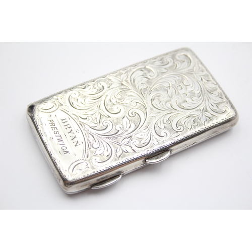 296 - Antique Victorian Hallmarked 1878 Birmingham STERLING SILVER Pocket Book (60g)