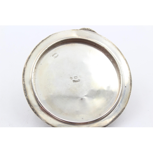 302 - 1933 Birmingham STERLING SILVER Asprey & Co. Guilloche Enamel Compact (93g)