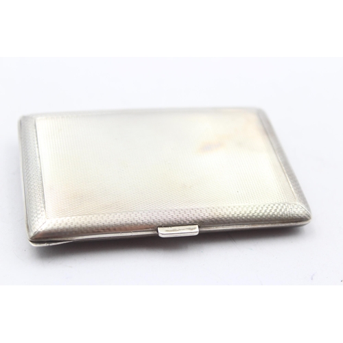 304 - Vintage Hallmarked 1931 London Import Sterling Silver Ladies Cigarette Case 81g