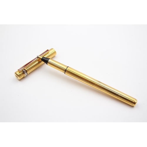 348 - Must De CARTIER Gold Plated Rollerball Pen In Original Box -019111 (33g)