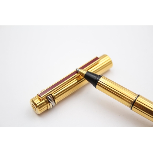 348 - Must De CARTIER Gold Plated Rollerball Pen In Original Box -019111 (33g)