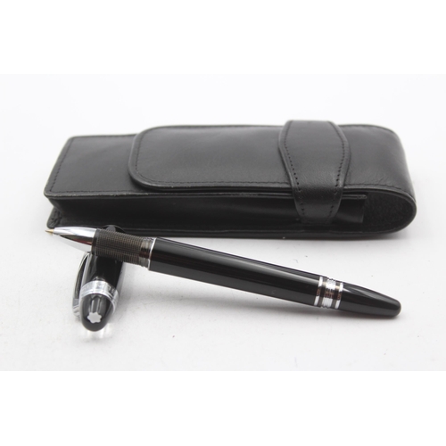 317 - MONTBLANC Meisterstuck Black Rollerball Pen WRITING HD1266409 Cased