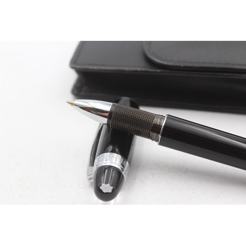 317 - MONTBLANC Meisterstuck Black Rollerball Pen WRITING HD1266409 Cased