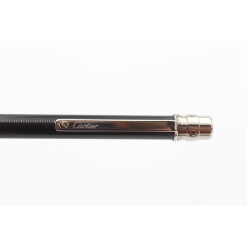 328 - CARTIER Black & Chrome Ballpoint Pen / Ballpoint - B154443