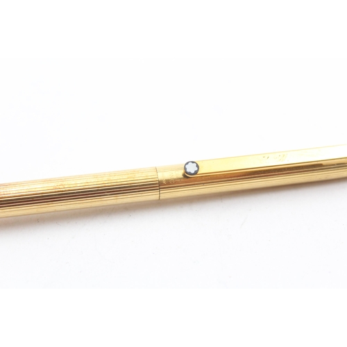 341 - MONTBLANC Gold Plated Ballpoint Pen / Biro WRITING (18g)