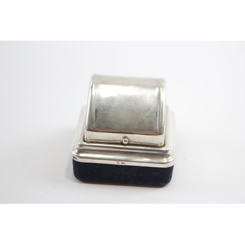 205 - Vintage Stamped .925 Sterling Silver Jewellery Ring Box (35g)