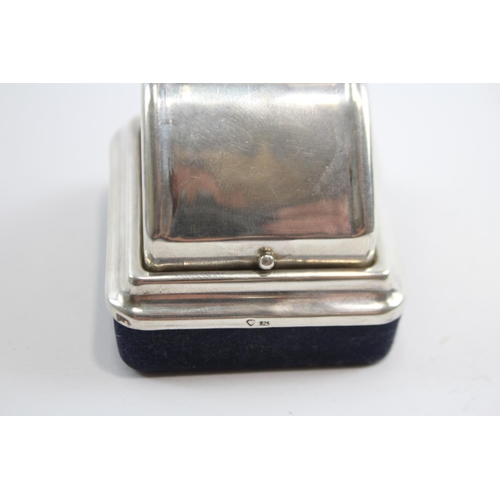 205 - Vintage Stamped .925 Sterling Silver Jewellery Ring Box (35g)