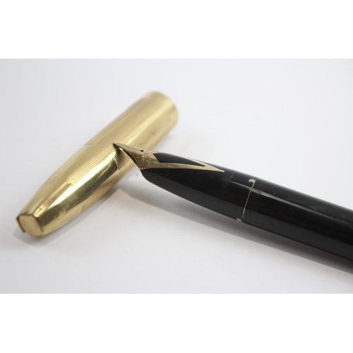 234 - Vintage SHEAFFER PFM Pen For Men Black Fountain Pen w/ 14ct Gold Nib WRITING