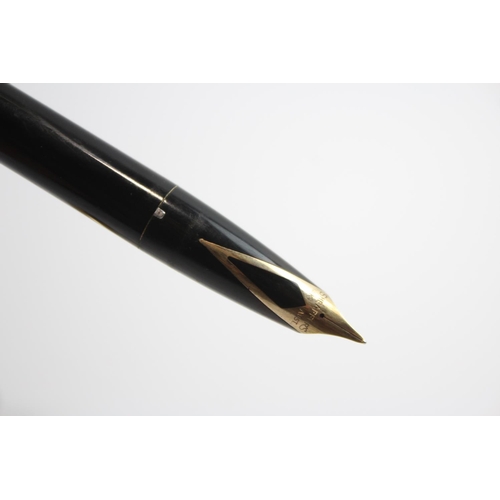 234 - Vintage SHEAFFER PFM Pen For Men Black Fountain Pen w/ 14ct Gold Nib WRITING