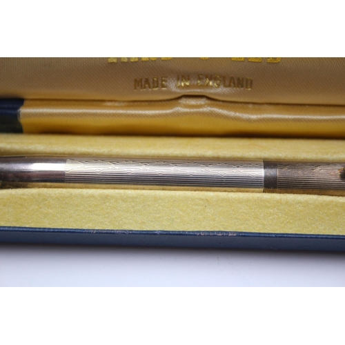 259 - YARD O LED Stamped .925 Sterling Silver Ballpoint Pen / Biro In Original Box 26g