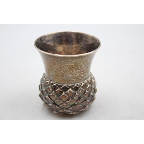 273 - Vintage Hallmarked 1995 Edinburgh Sterling Silver Pineapple Drinking Cup (127g)