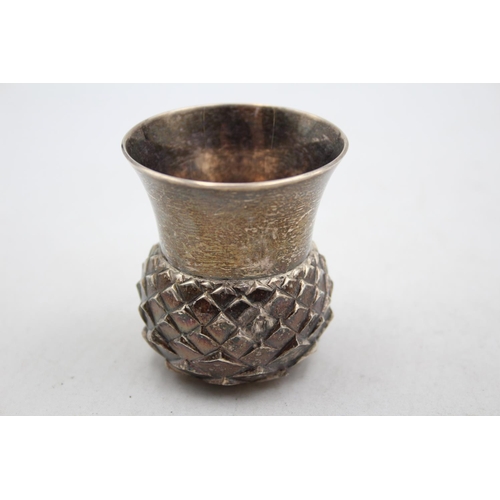 273 - Vintage Hallmarked 1995 Edinburgh Sterling Silver Pineapple Drinking Cup (127g)