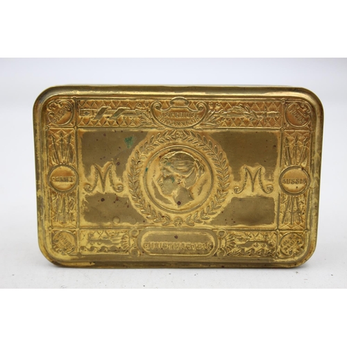 286 - WW1 1914 Princess Mary Brass Christmas Tin